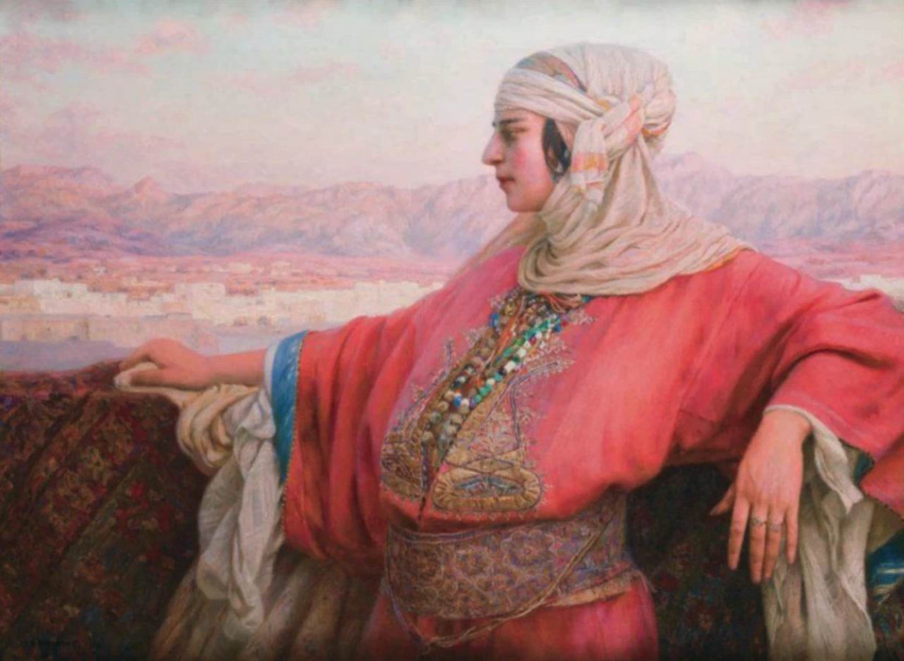 Giovane donna sui tetti di Tetouan